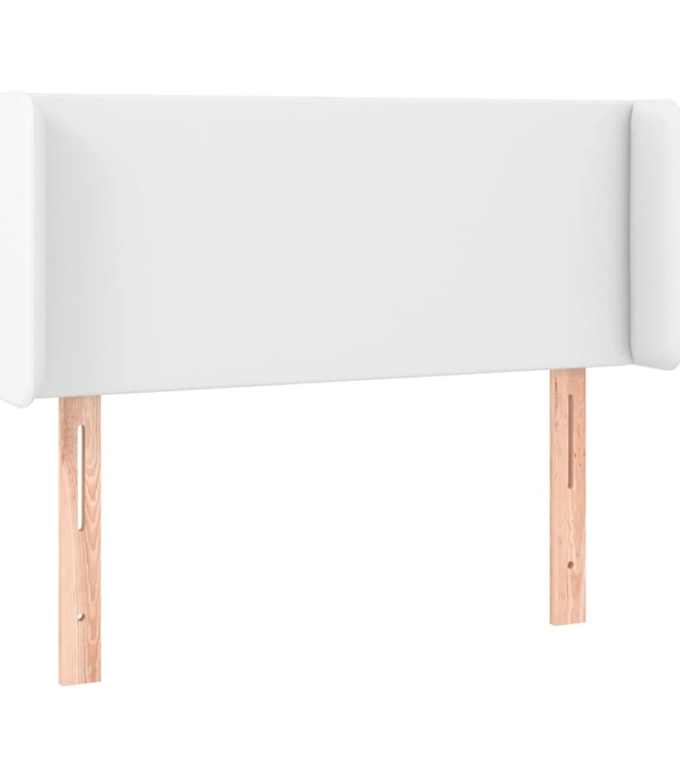 New Hoofdbord met randen 83x16x78/88 cm kunstleer wit Bedden