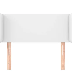 New Hoofdbord met randen 83x16x78/88 cm kunstleer wit Bedden