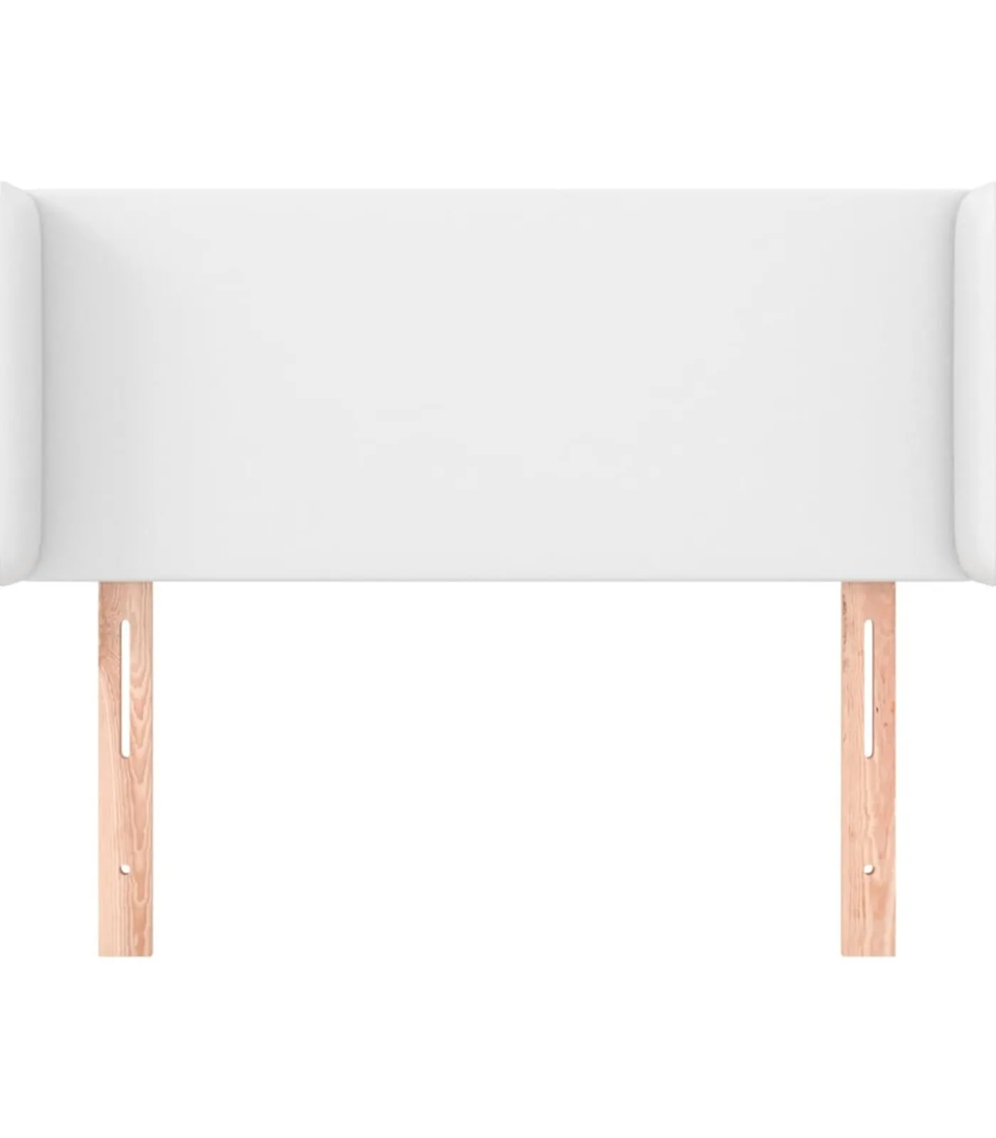 New Hoofdbord met randen 83x16x78/88 cm kunstleer wit Bedden