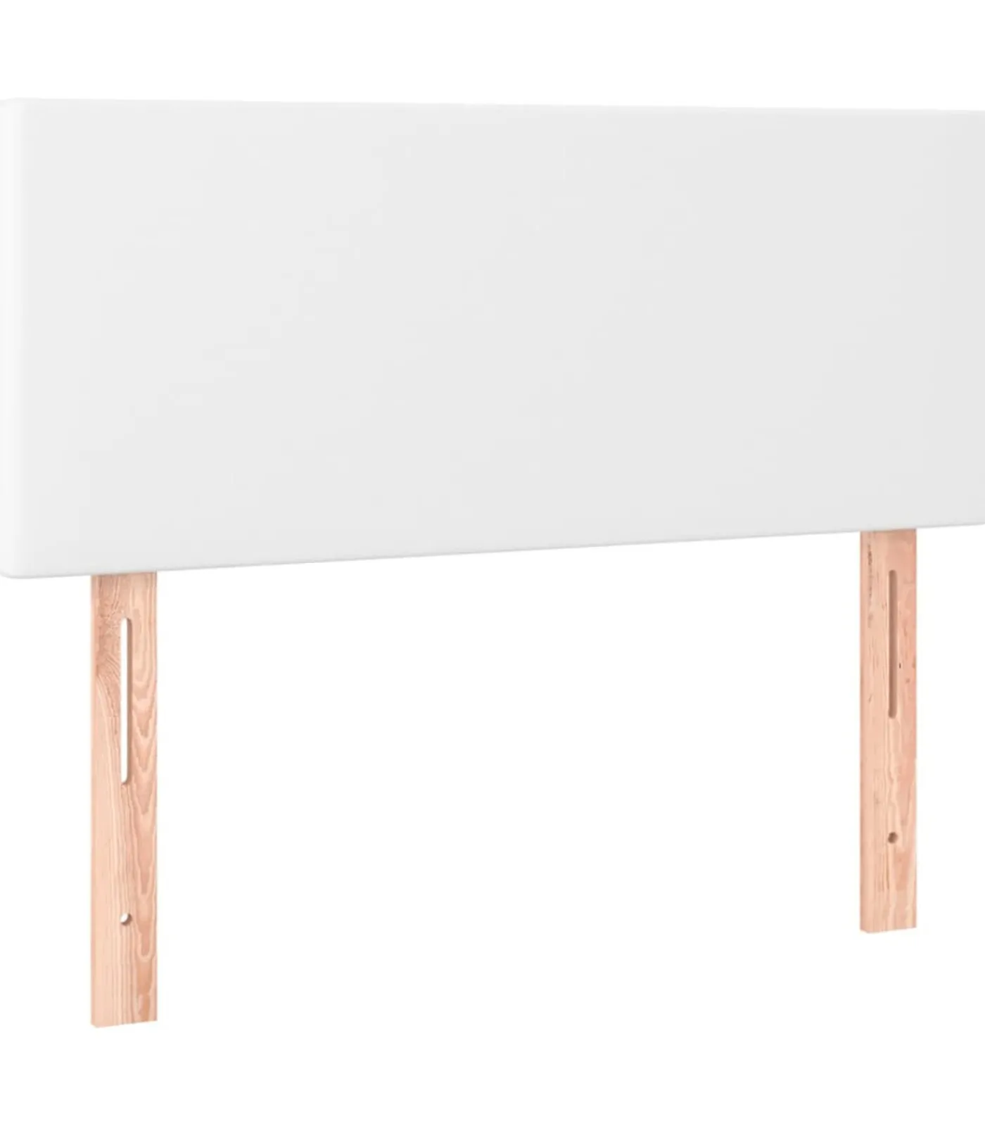 Discount Hoofdbord 80x5x78/88 cm kunstleer wit Bedden