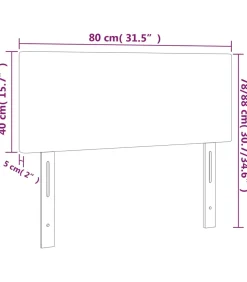 Discount Hoofdbord 80x5x78/88 cm kunstleer wit Bedden