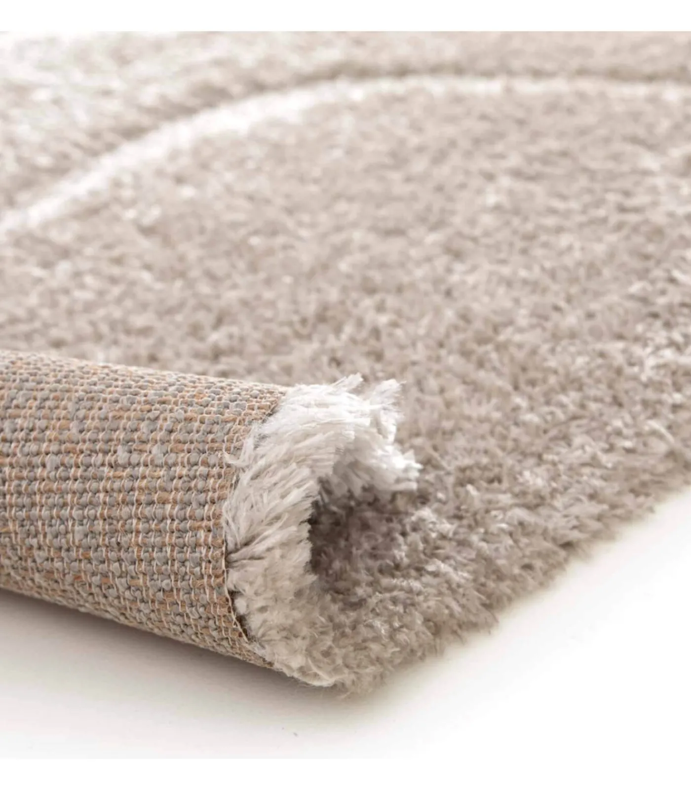 Sale Hoogpolig vloerkleed met golvend patroon in 120 x 170 cm Tapijten