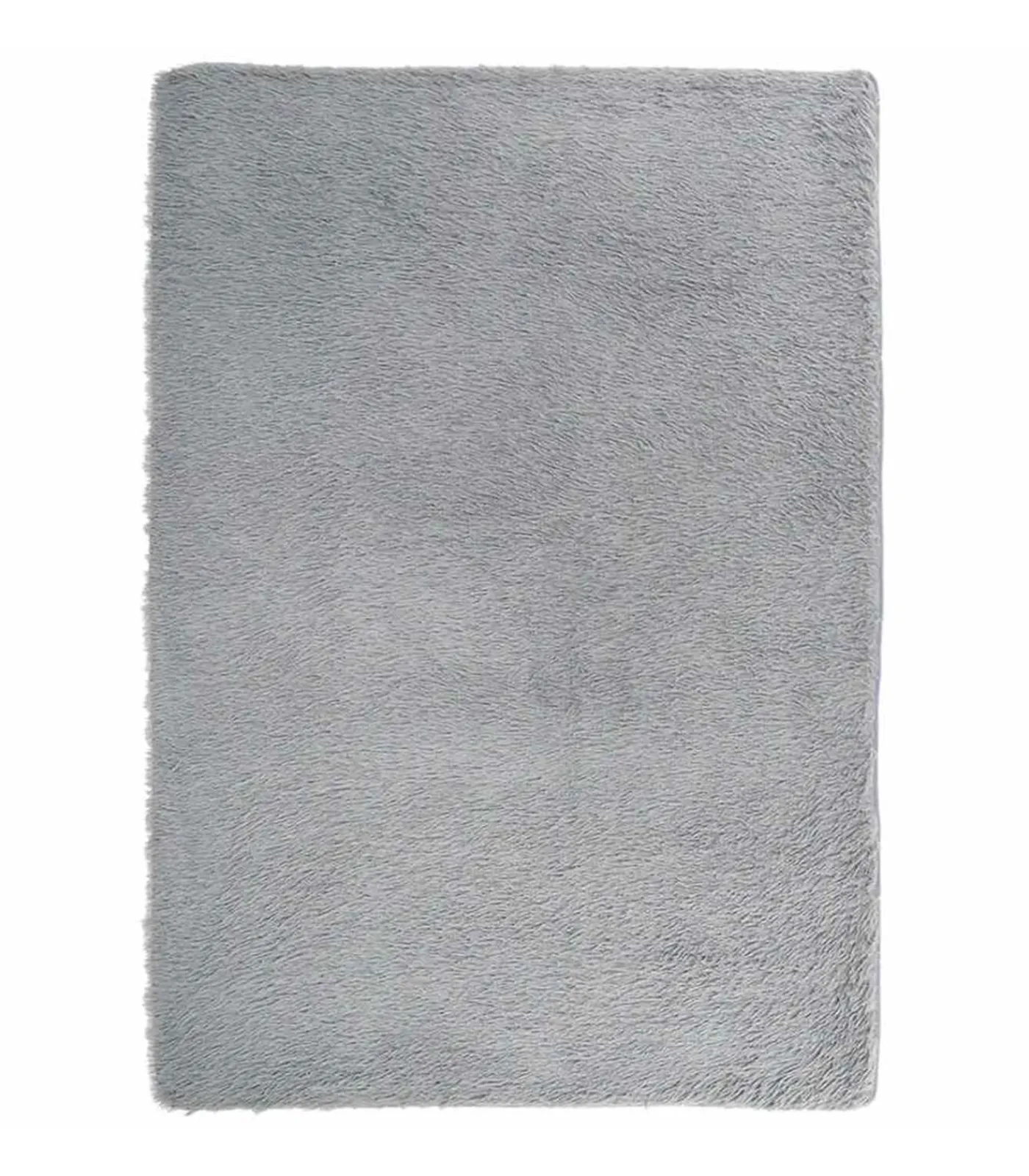 Outlet Hoogpolig vloerkleed NAVARRA 240x340 cm polyester lichtgrijs Tapijten