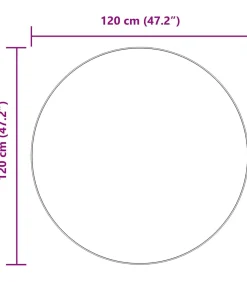 Discount Hoogpolig vloerkleed NAVARRA 120x120 cm polyester stoffig roze Tapijten