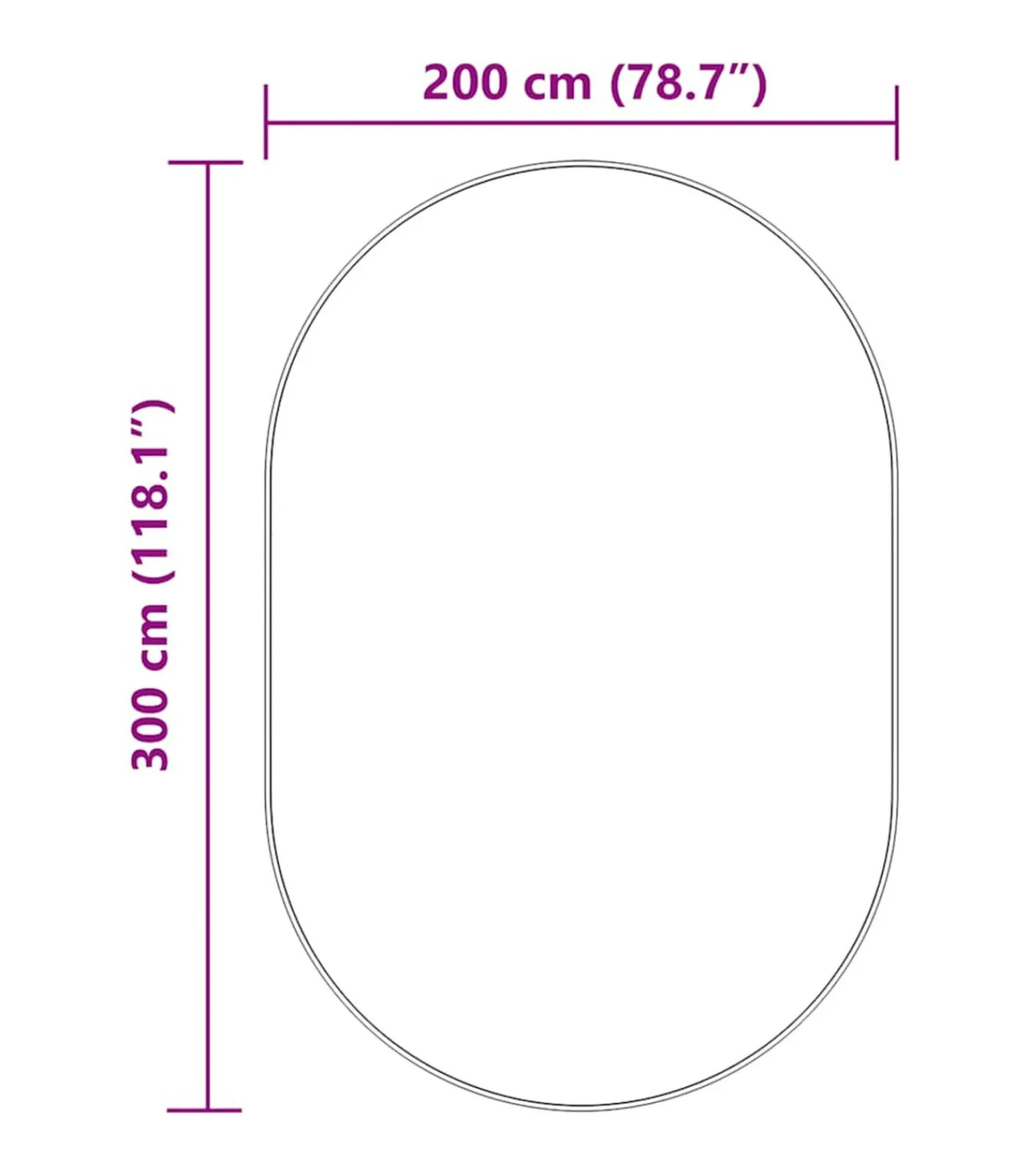 Hoogpolig vloerkleed NAVARRA 300x200 cm polyester Tapijten