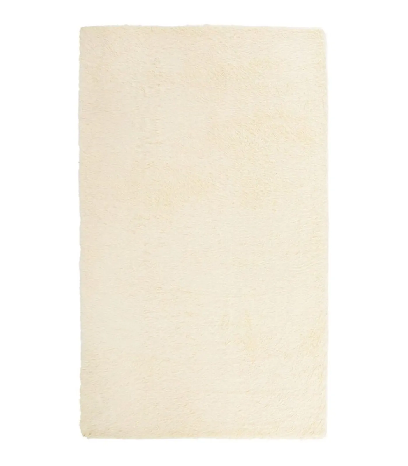 Outlet Hoogpolig vloerkleed NAVARRA 60x100 cm polyester crèmekleurig Tapijten