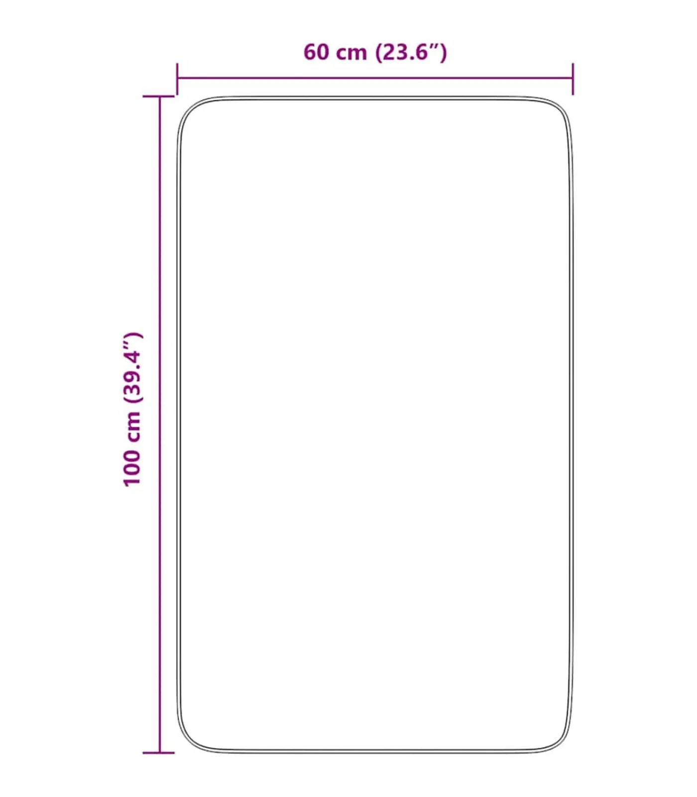 Outlet Hoogpolig vloerkleed NAVARRA 60x100 cm polyester crèmekleurig Tapijten