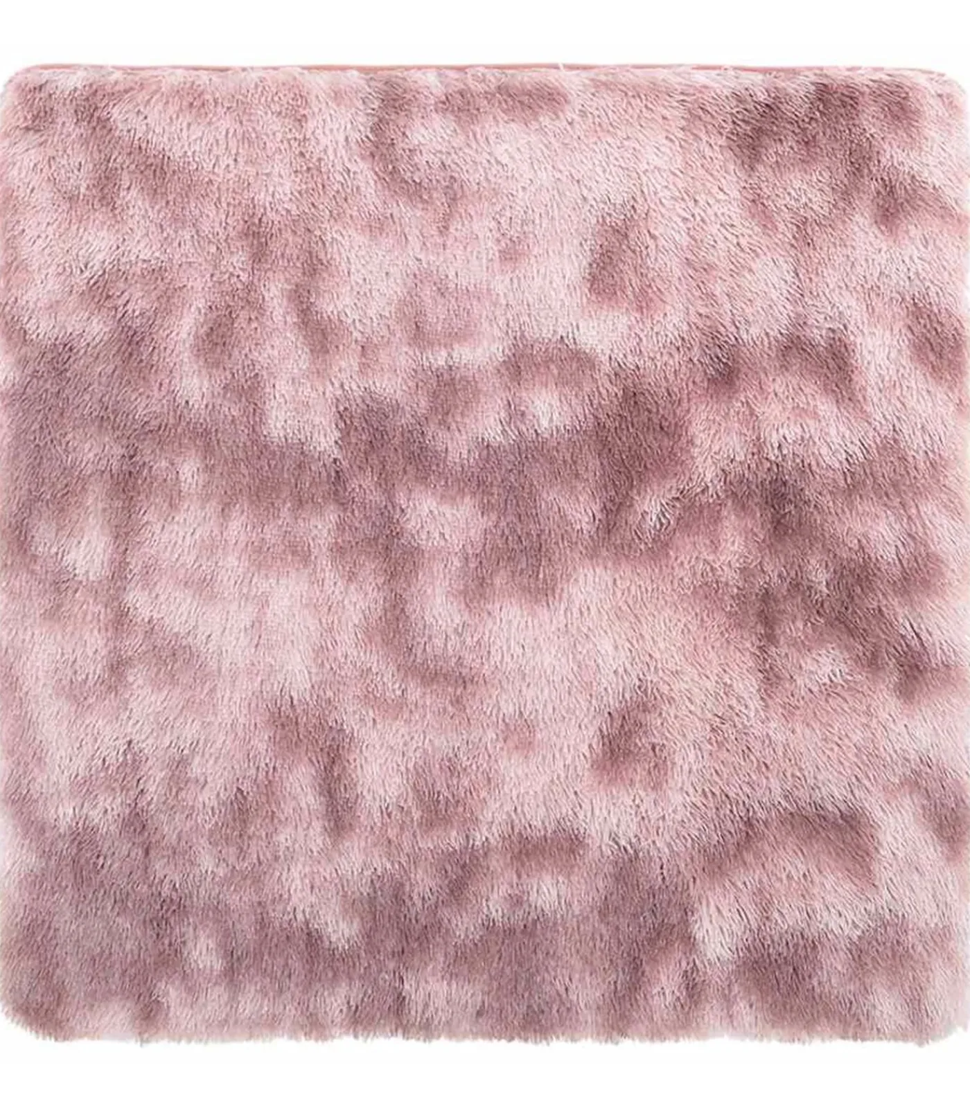 Online Hoogpolig vloerkleed NAVARRA 120x120 cm polyester stoffig roze Tapijten