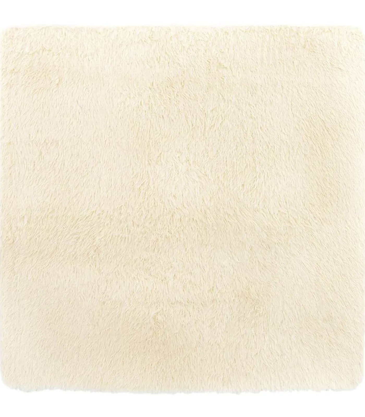 Online Hoogpolig vloerkleed NAVARRA 160x160 cm polyester crèmekleurig Tapijten