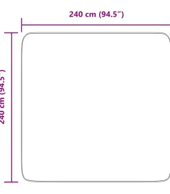 Hot Hoogpolig vloerkleed NAVARRA 240x240 cm polyester stoffig roze Tapijten