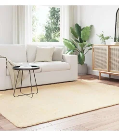 Hoogpolig vloerkleed NAVARRA 160x230 cm polyester crèmekleurig Tapijten