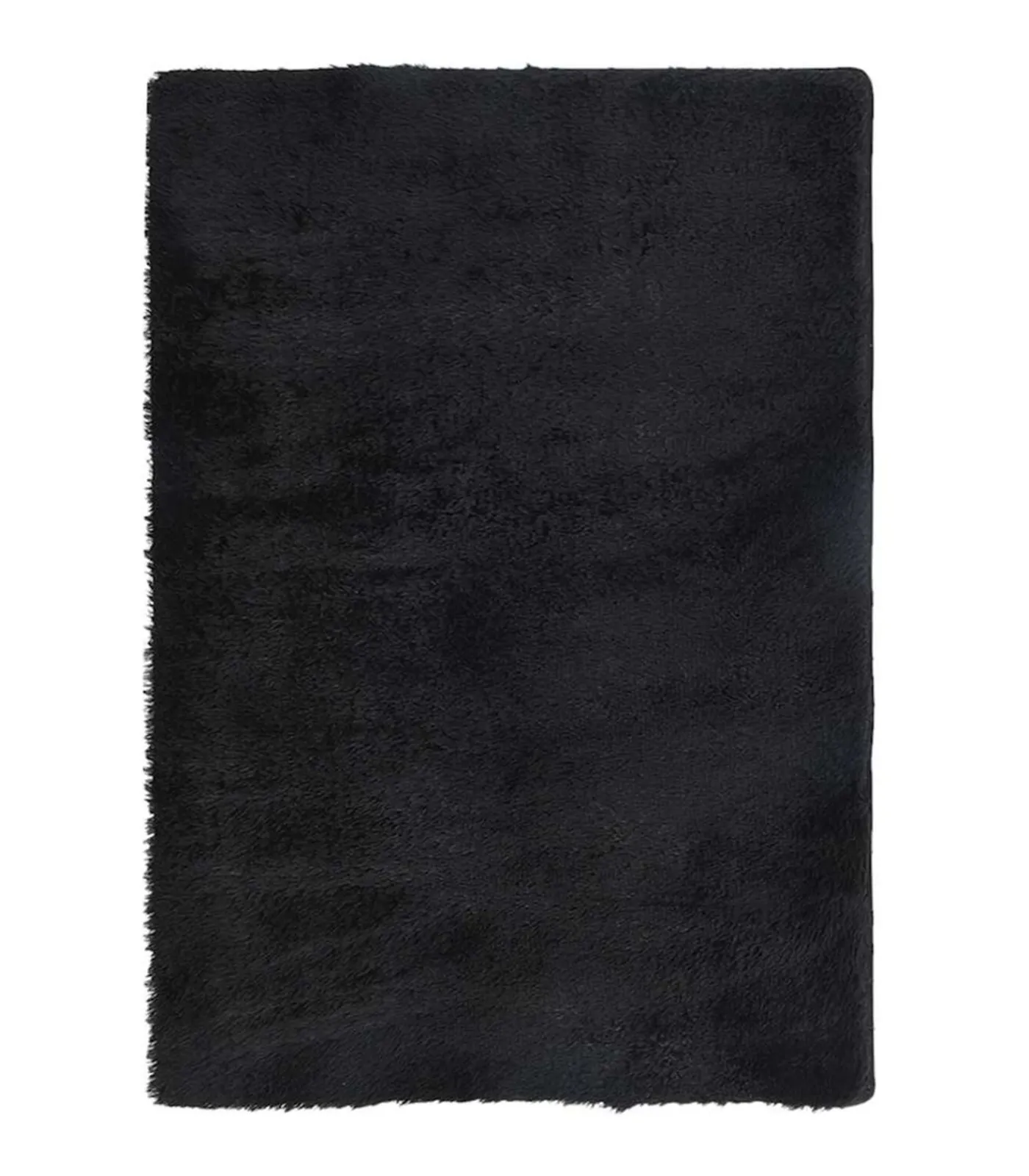 Outlet Hoogpolig vloerkleed NAVARRA 200x290 cm polyester zwart Tapijten