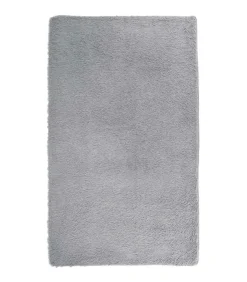 Discount Hoogpolig vloerkleed NAVARRA 80x150 cm polyester lichtgrijs Tapijten