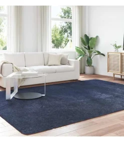 Clearance Hoogpolig vloerkleed NAVARRA 240x340 cm polyester marineblauw Tapijten