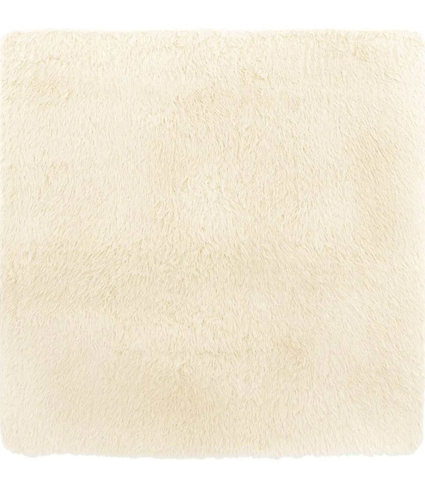 Hoogpolig vloerkleed NAVARRA 240x240 cm polyester crèmekleurig Tapijten