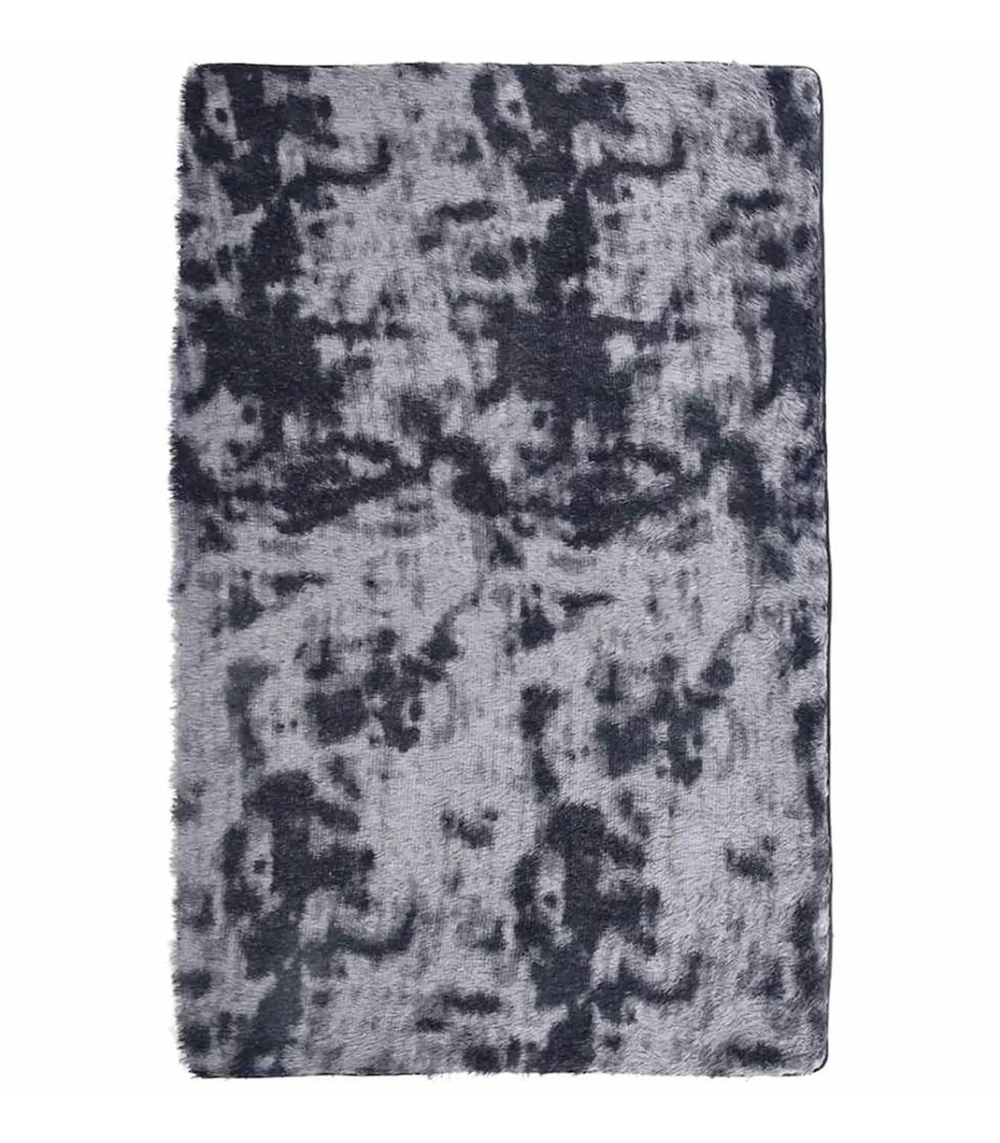 Clearance Hoogpolig vloerkleed NAVARRA 130x200 cm polyester donkergrijs Tapijten