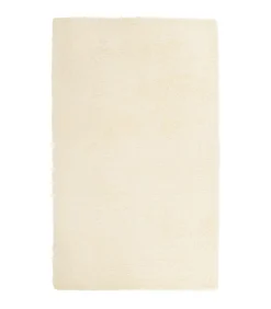 Clearance Hoogpolig vloerkleed NAVARRA 80x150 cm polyester crèmekleurig Tapijten