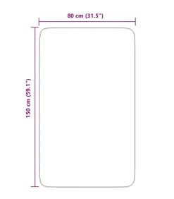 Clearance Hoogpolig vloerkleed NAVARRA 80x150 cm polyester crèmekleurig Tapijten