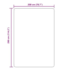 Clearance Hoogpolig vloerkleed NAVARRA 200x290 cm polyester marineblauw Tapijten