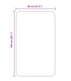 Hoogpolig vloerkleed NAVARRA 80x150 cm polyester zilvergrijs Tapijten