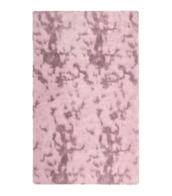 Discount Hoogpolig vloerkleed NAVARRA 80x150 cm polyester stoffig roze Tapijten