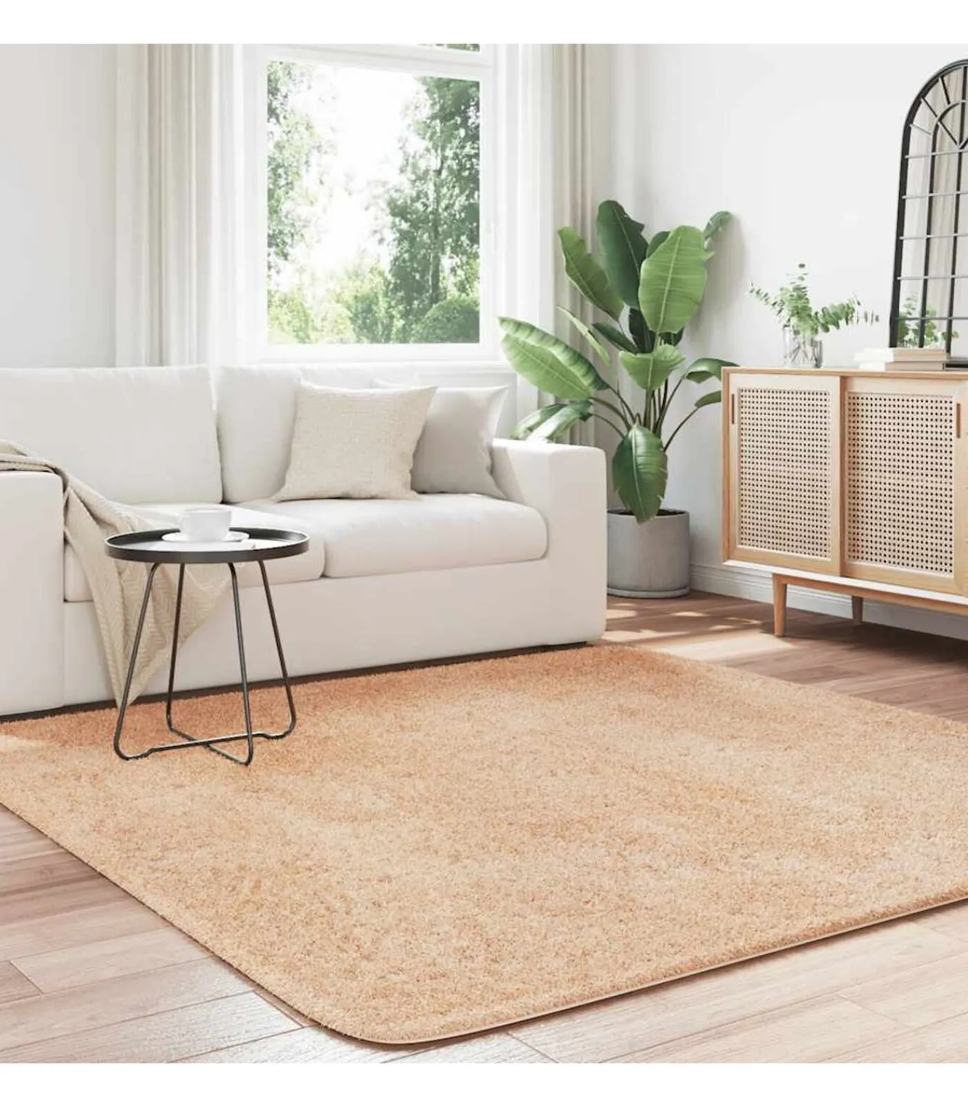 New Hoogpolig vloerkleed NAVARRA 200x200 cm polyester Tapijten