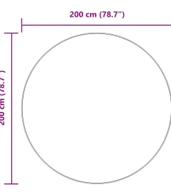 Discount Hoogpolig vloerkleed NAVARRA 200x200 cm polyester Tapijten