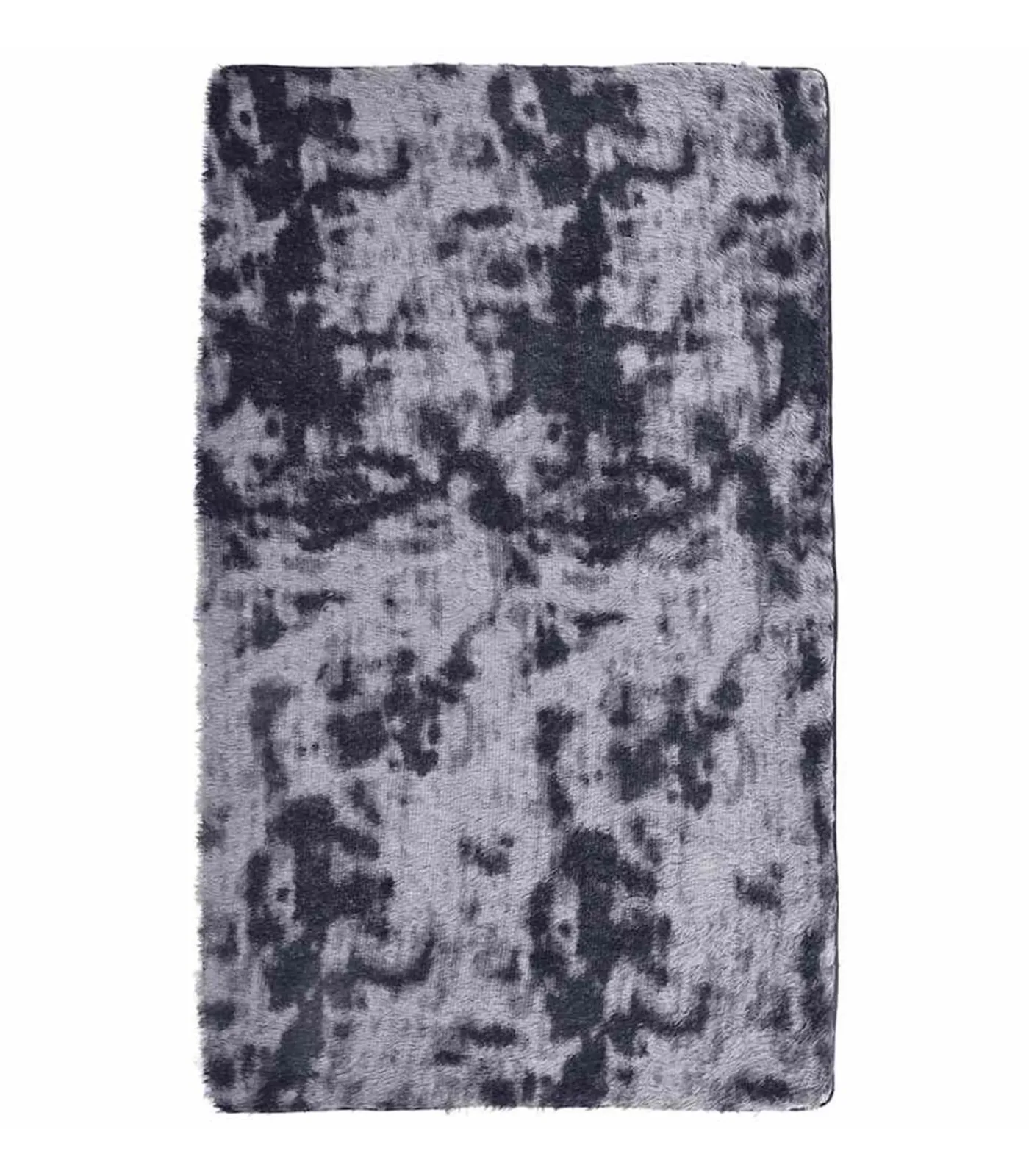 Discount Hoogpolig vloerkleed NAVARRA 80x150 cm polyester donkergrijs Tapijten