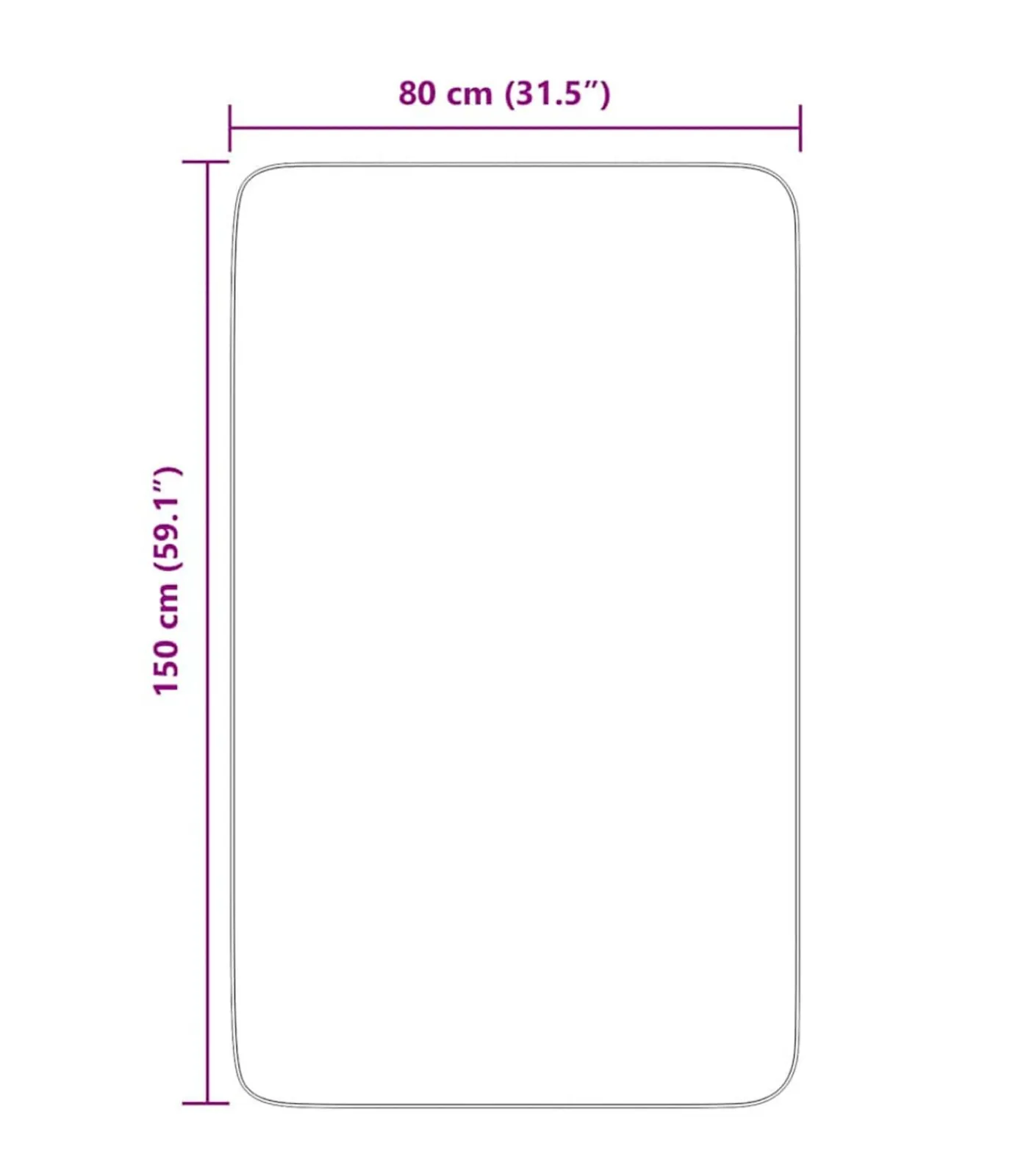 Discount Hoogpolig vloerkleed NAVARRA 80x150 cm polyester donkergrijs Tapijten