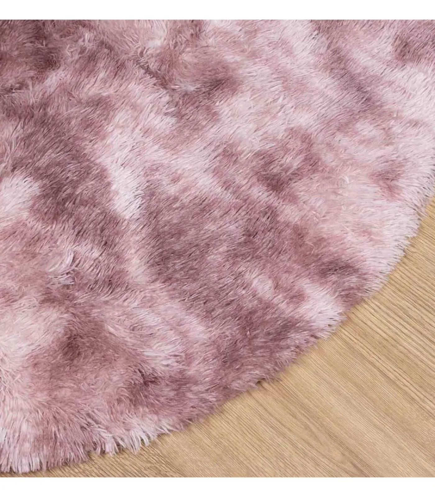 Discount Hoogpolig vloerkleed NAVARRA 300x200 cm polyester stoffig roze Tapijten