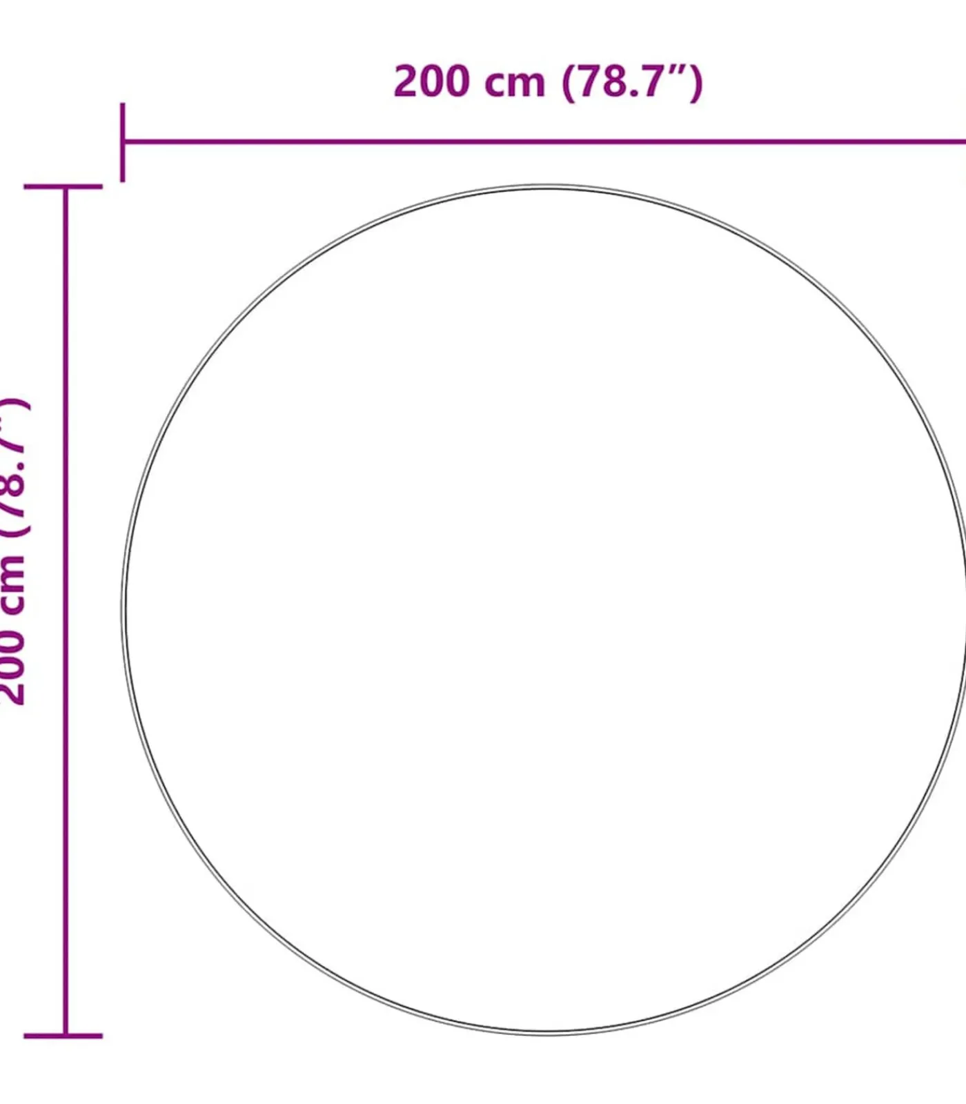 Discount Hoogpolig vloerkleed NAVARRA 200x200 cm polyester zilvergrijs Tapijten