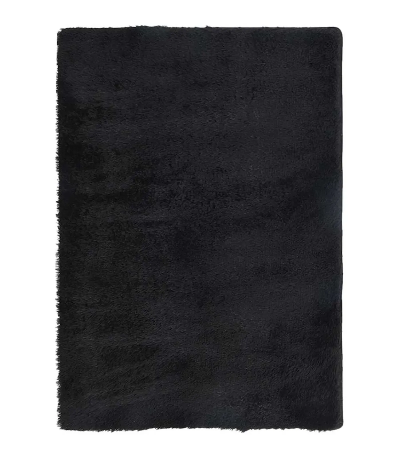 Discount Hoogpolig vloerkleed NAVARRA 160x230 cm polyester zwart Tapijten