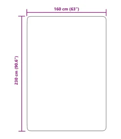 Discount Hoogpolig vloerkleed NAVARRA 160x230 cm polyester zwart Tapijten