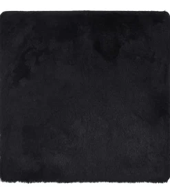 Sale Hoogpolig vloerkleed NAVARRA 200x200 cm polyester zwart Tapijten