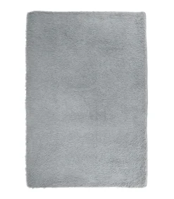 Sale Hoogpolig vloerkleed NAVARRA 120x170 cm polyester lichtgrijs Tapijten