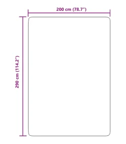 Online Hoogpolig vloerkleed NAVARRA 200x290 cm polyester crèmekleurig Tapijten