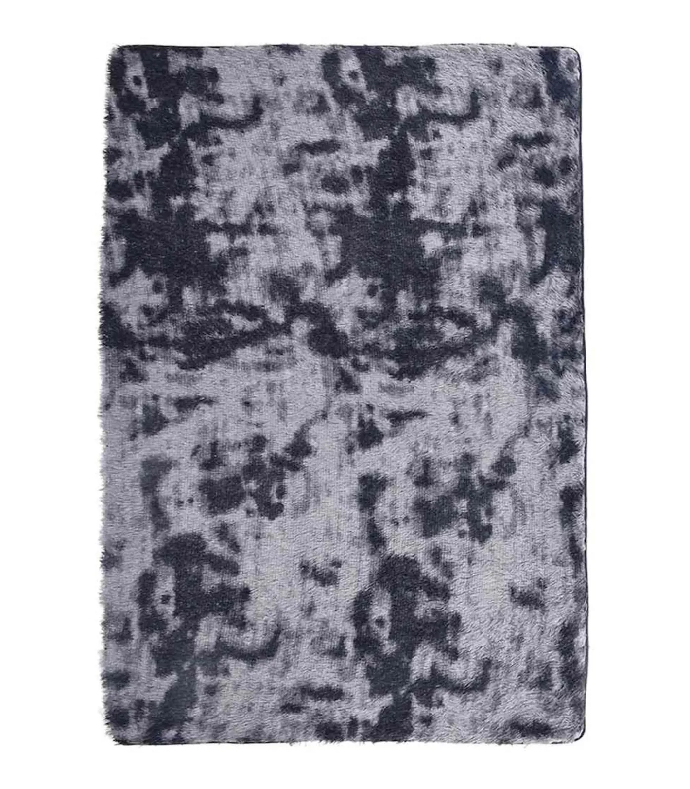 Clearance Hoogpolig vloerkleed NAVARRA 200x290 cm polyester donkergrijs Tapijten