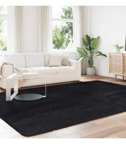 Online Hoogpolig vloerkleed NAVARRA 240x340 cm polyester zwart Tapijten