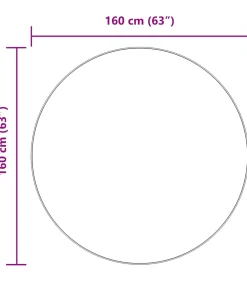 Sale Hoogpolig vloerkleed NAVARRA 160x160 cm polyester zwart Tapijten