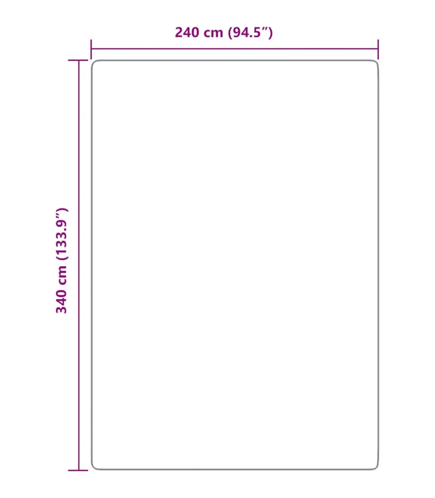 Online Hoogpolig vloerkleed NAVARRA 240x340 cm polyester Tapijten