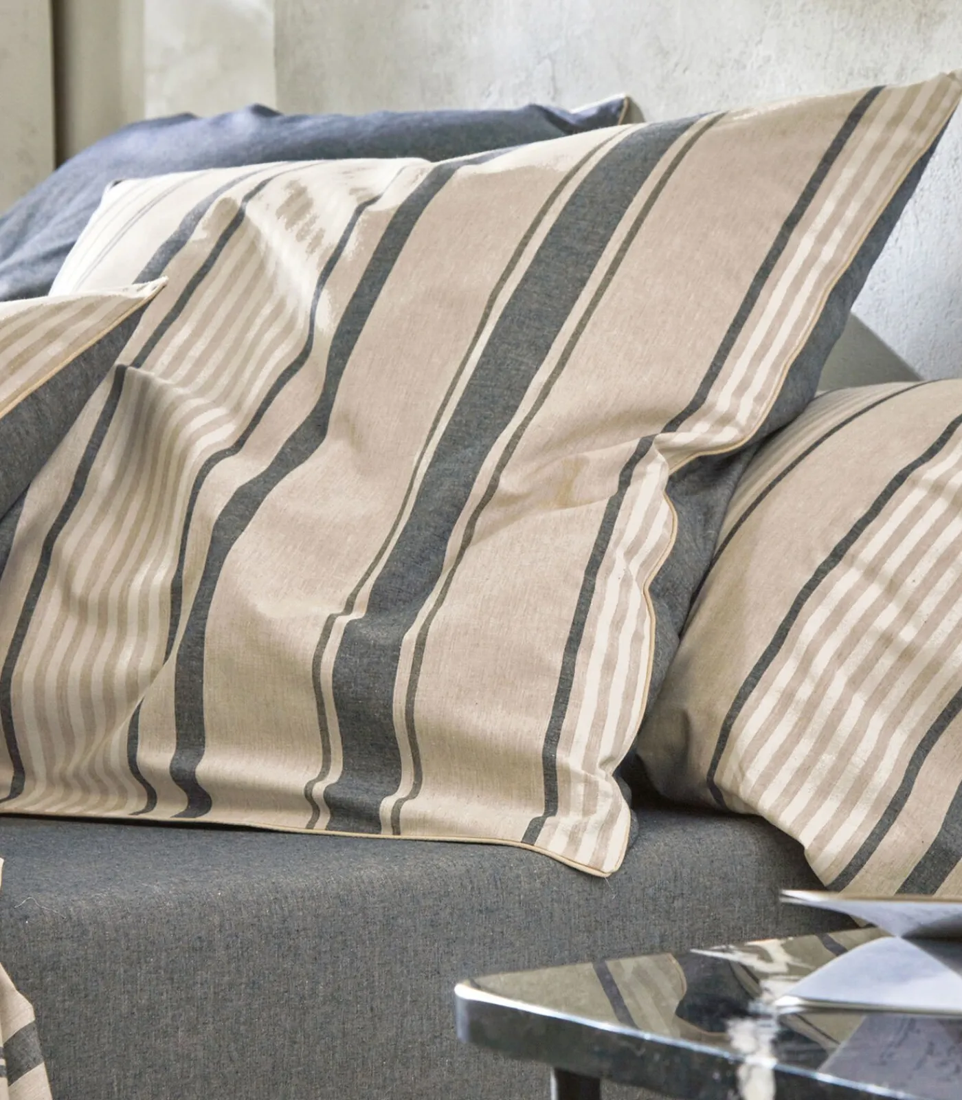 New HORIZON Indigo - Laken Gerecycled draad Lakens