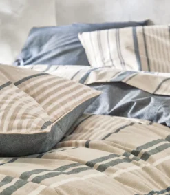 New HORIZON Indigo - Laken Gerecycled draad Lakens