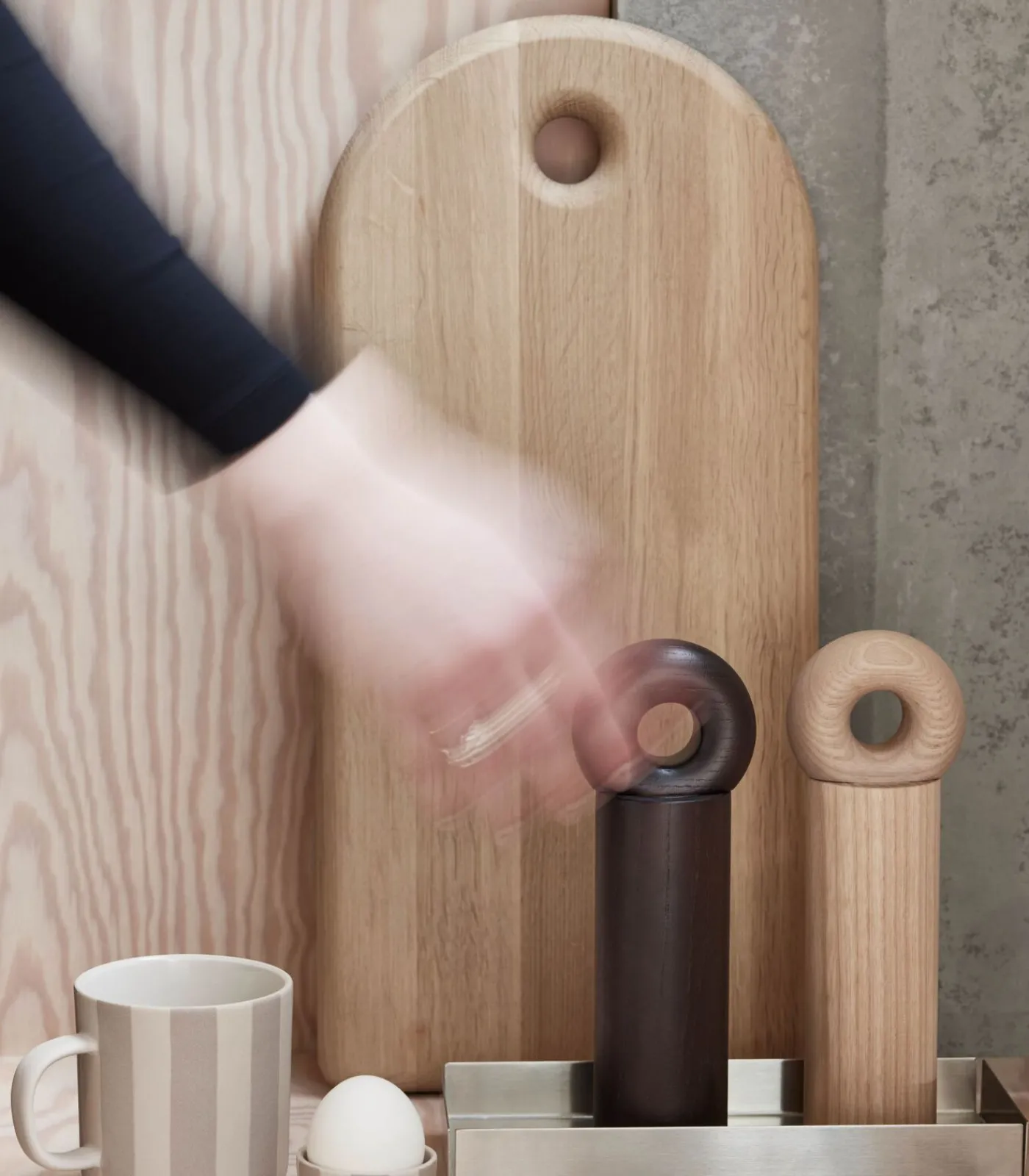 New Houten zoutmolen Keukenaccessoires