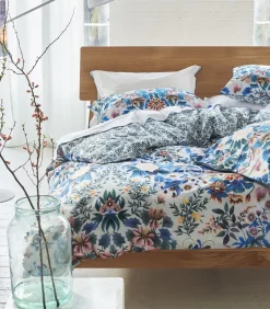 Sale Ikebana Damask - Dekbedovertrek in katoen perkal met print Dekbedovertrekken