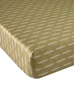 Sale IMPERIAL Olive - Hoeslaken Satijn katoen Hoeslakens