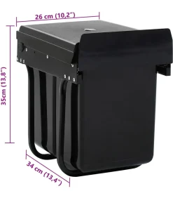 Online Inbouwprullenbak uittrekbaar soft-close 20 L Manden En Bakken