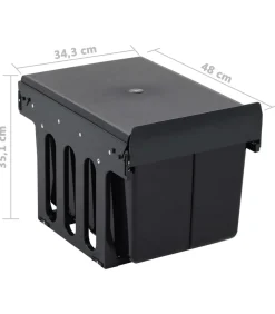 New Inbouwprullenbak uittrekbaar soft-close 36 L Manden En Bakken