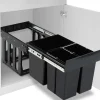 Clearance Inbouwprullenbak uittrekbaar soft-close 48 L Manden En Bakken