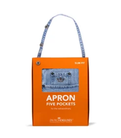 Outlet Indigo jeans BBQ of keukenschort licht blauw katoen 5 zakken Keuken- & Tafellinnen