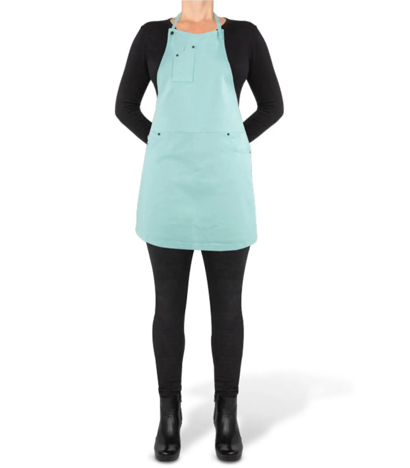 Outlet Indigo jeans BBQ of keukenschort 5 zakken Keuken- & Tafellinnen